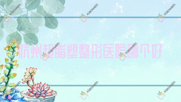 杭州超脂塑医院哪个好？乐缇、丽兹，附价格表