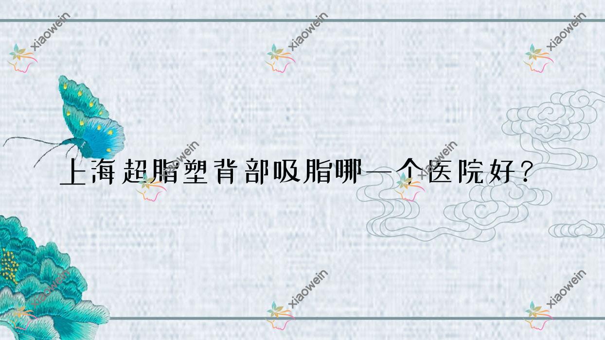 上海超脂塑背部吸脂哪一个医院好？技术人气相对比:臻禾/专美/金海兰等10家