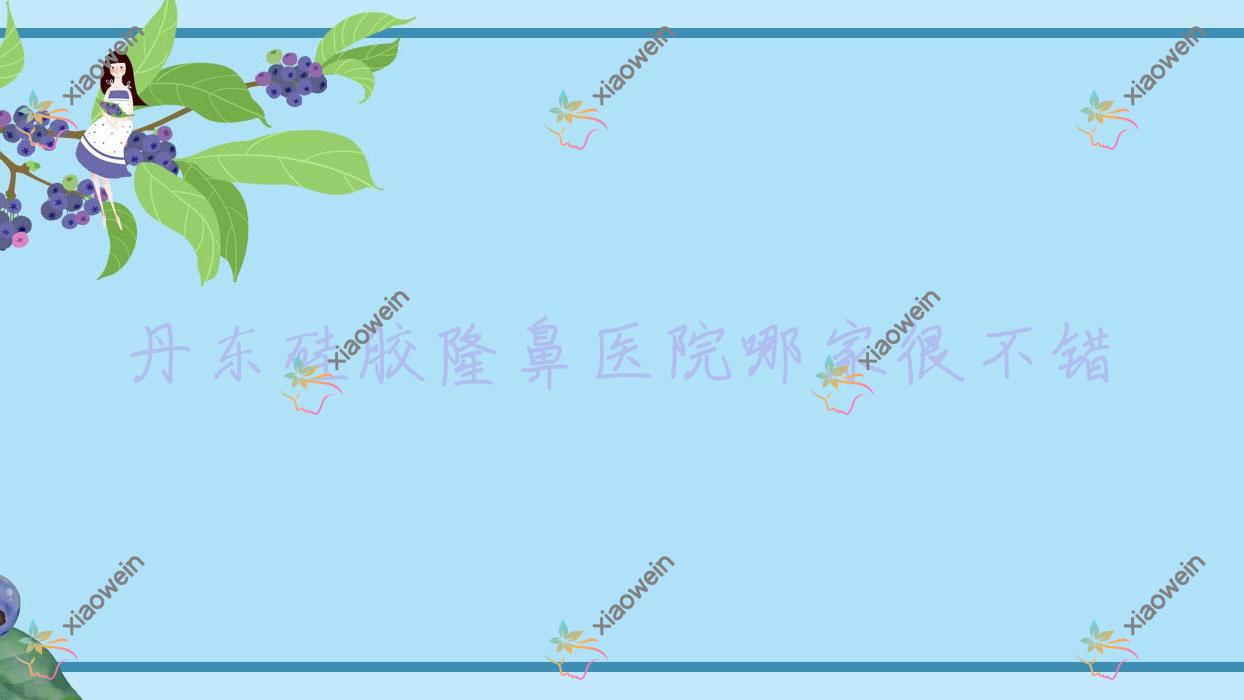 丹东硅胶隆鼻医院哪家很不错？做货源优质隆鼻/自体脂肪填充隆鼻的医院有这10家