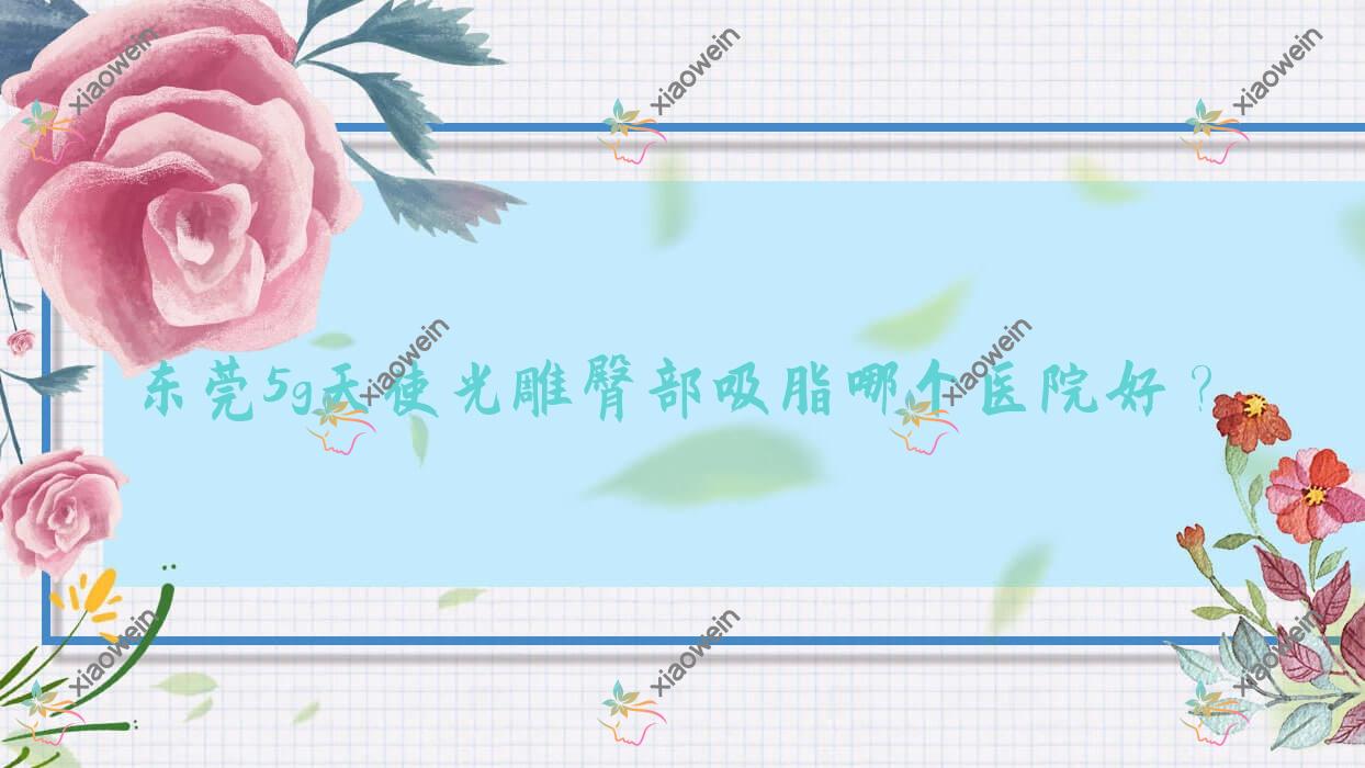 东莞5g天使光雕臀部吸脂哪个医院好？蔻时|韩伊|蜜秀艾丽尔等这十家技术强