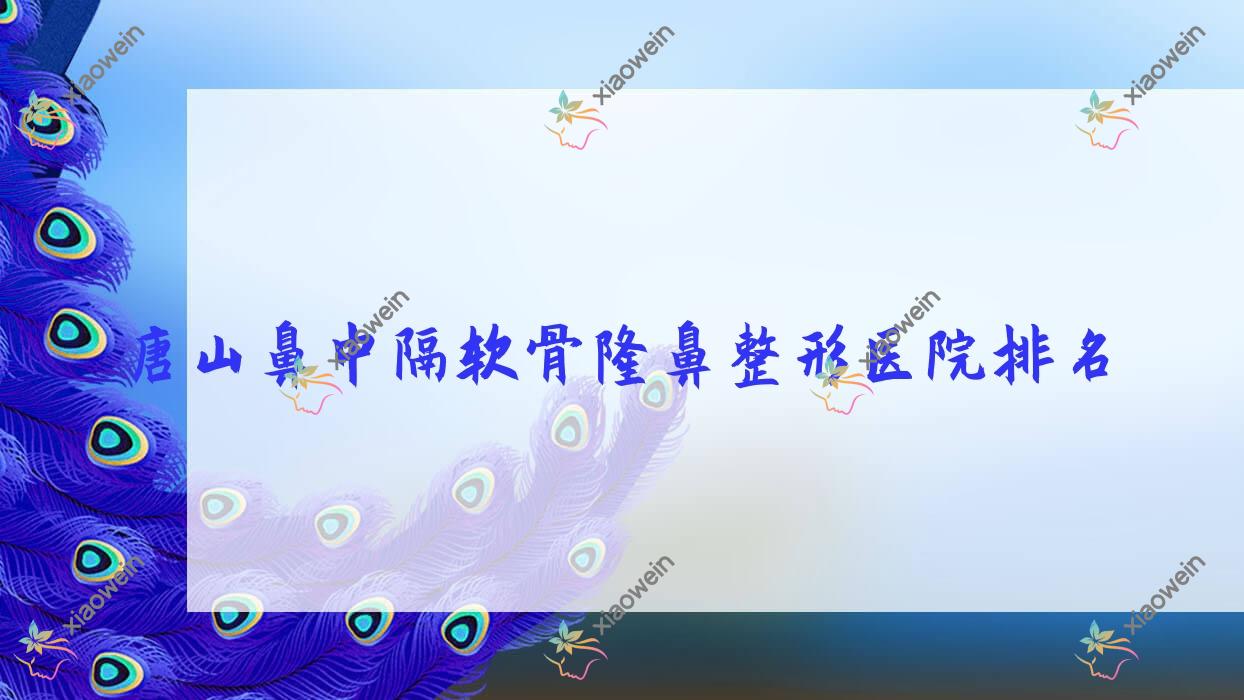 唐山鼻中隔软骨隆鼻医院排名靠前的唐山陆度做软肋骨隆鼻很不错