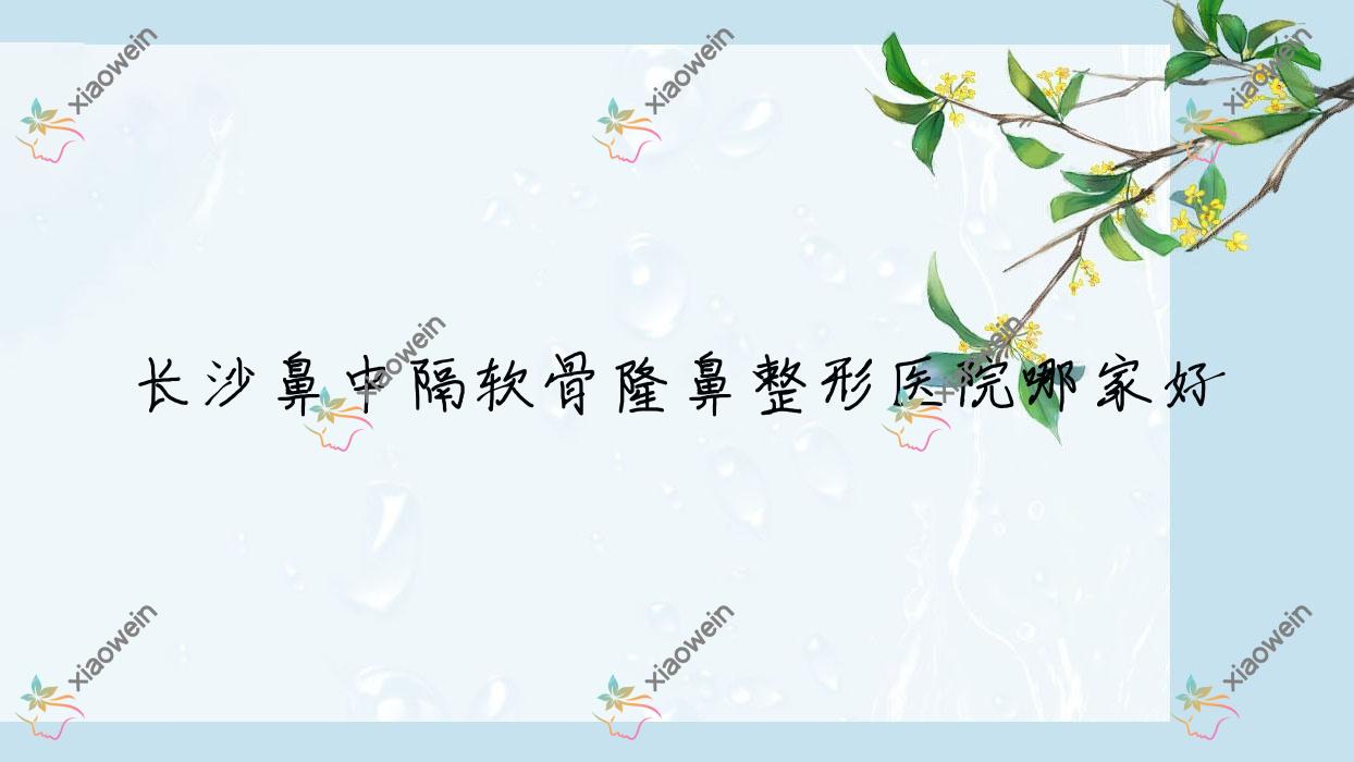 长沙鼻中隔软骨隆鼻哪家好？长沙整形医院排名妍予/藏珑优艺谋/湖南湘一