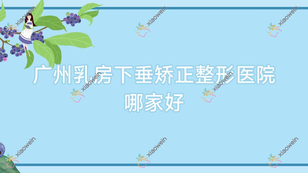 广州乳房下垂矫正哪家好？广州乳房再造建议樱美、雪然靓兮、邦里