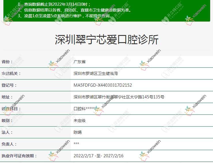深圳翠宁芯爱口腔诊所