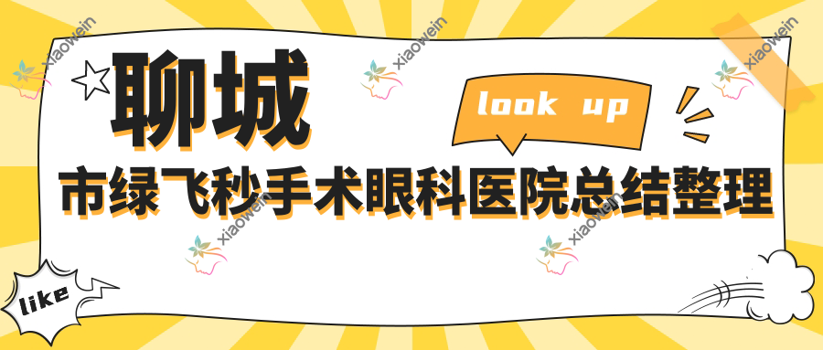 聊城市绿飞秒手术眼科医院总结整理