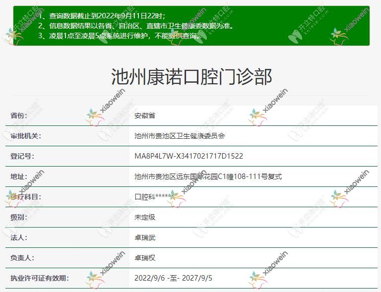 池州康诺口腔门诊部