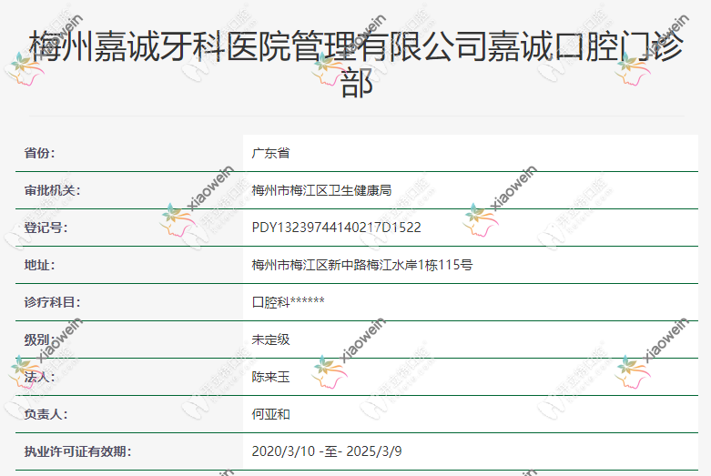 梅州嘉诚口腔门诊部