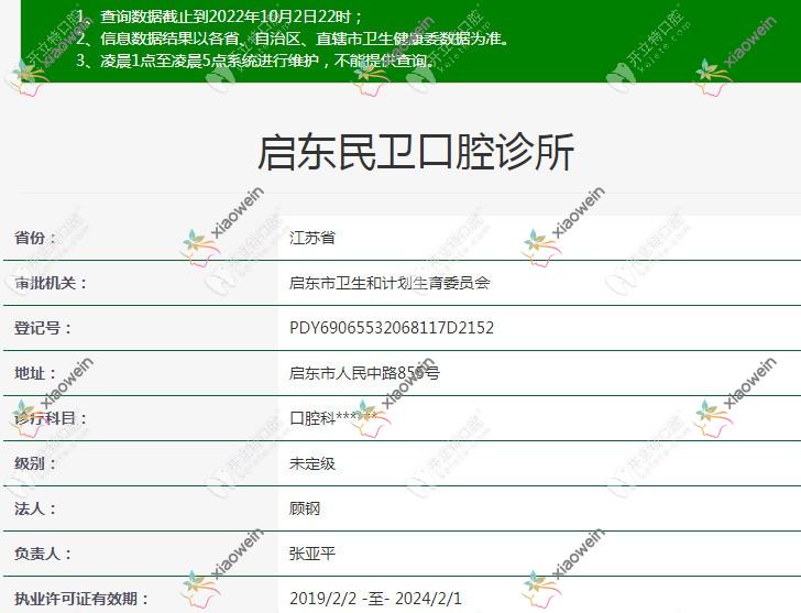 南通启东民卫口腔诊所