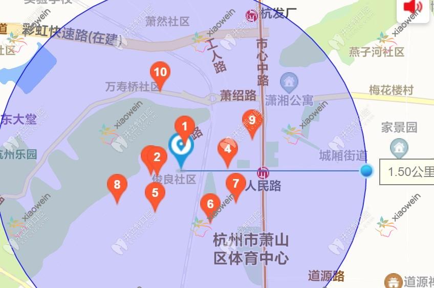 杭州萧山城厢楼滨钢口腔诊所