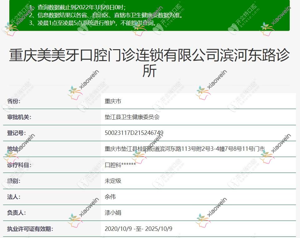 重庆美美牙口腔滨河东路诊所