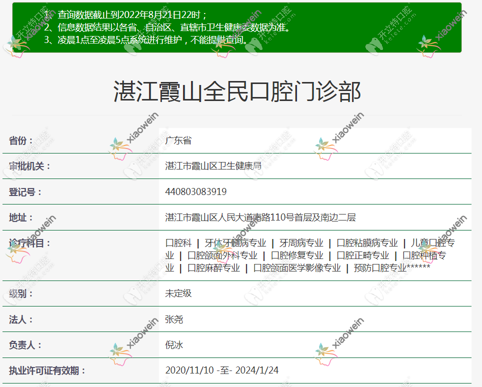 湛江霞山全民口腔门诊部