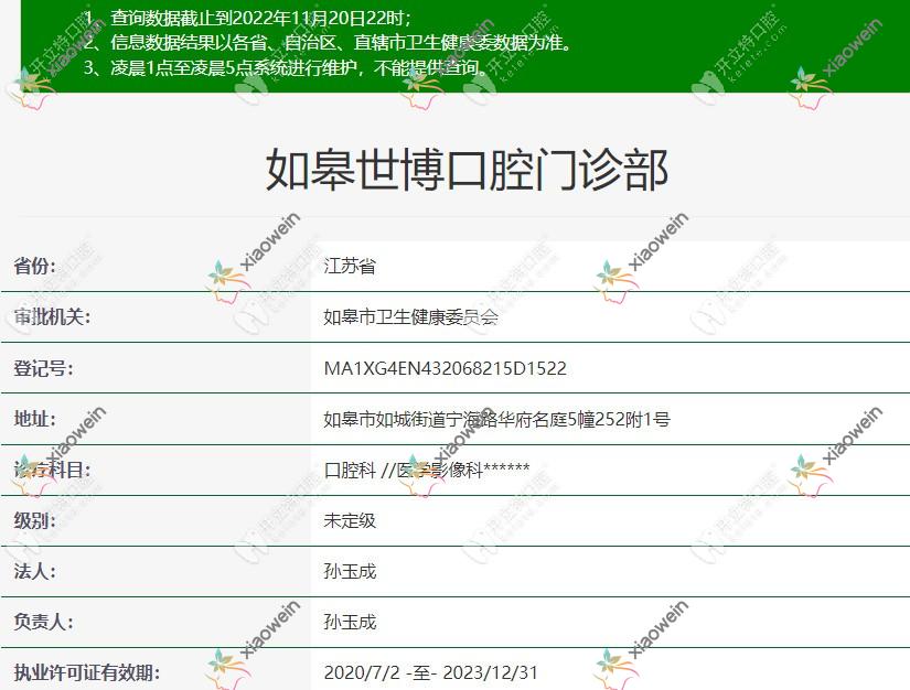 如皋世博口腔门诊部