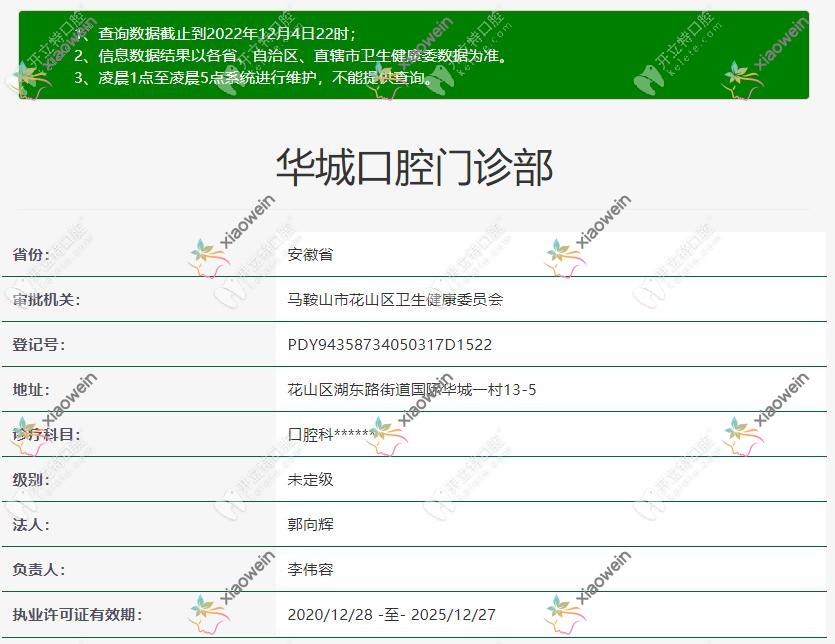 马鞍山华城口腔门诊部