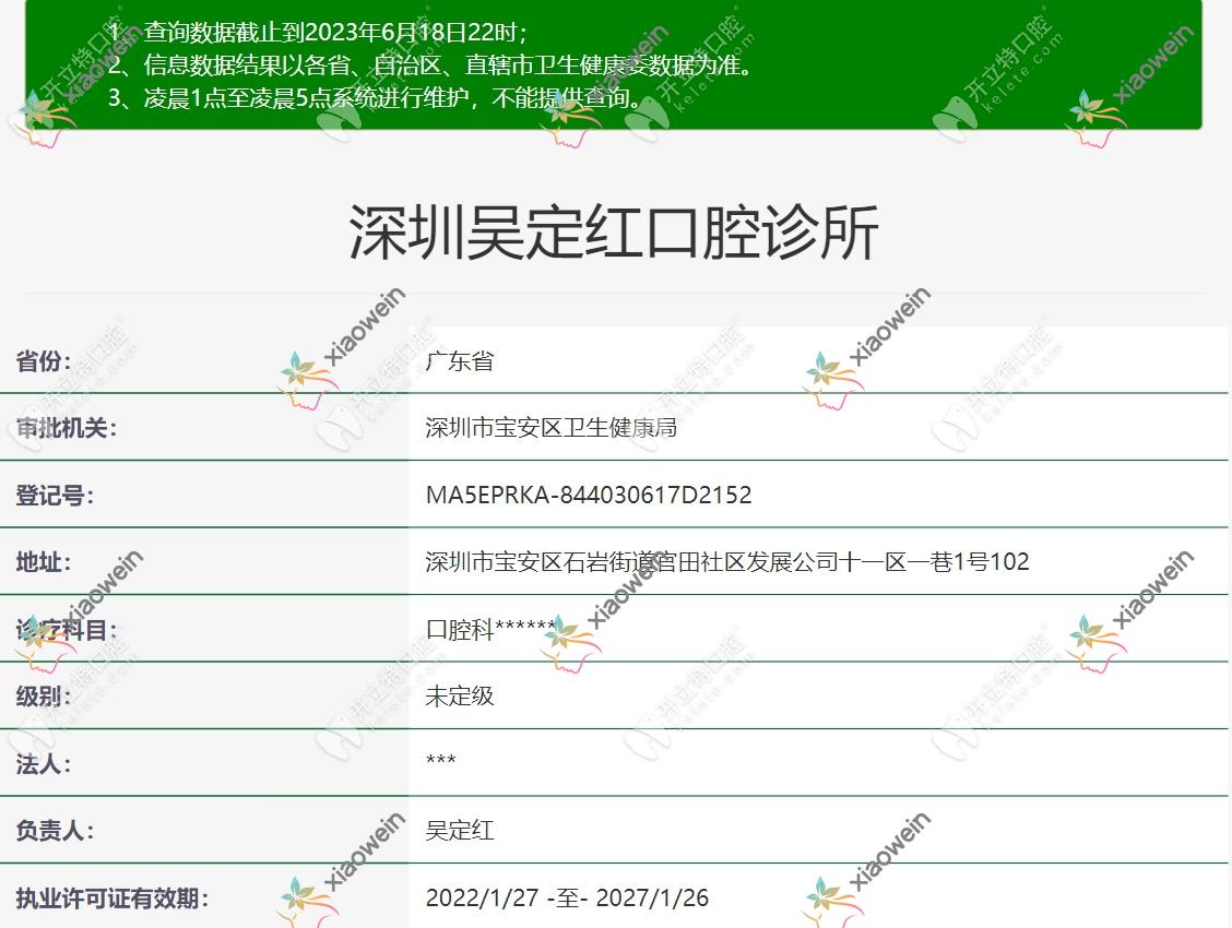 深圳吴定红口腔诊所