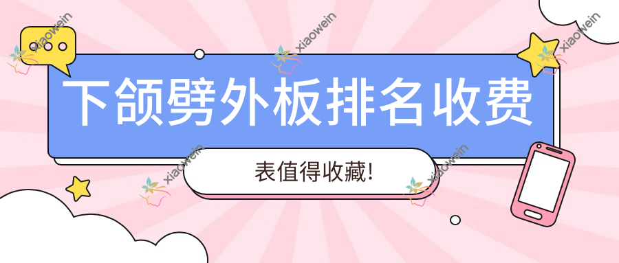 下颌劈外板排名收费表值得收藏!