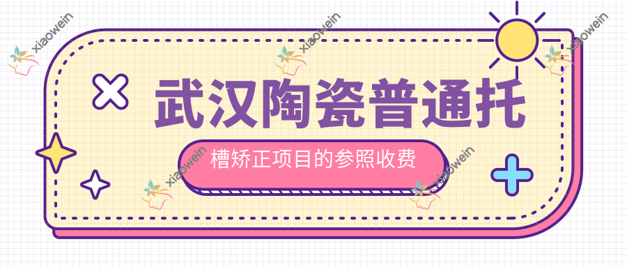 武汉陶瓷普通托槽矫正项目的参照收费价格表
