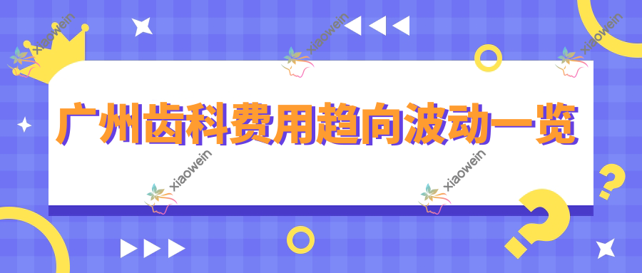 广州齿科费用趋向波动一览