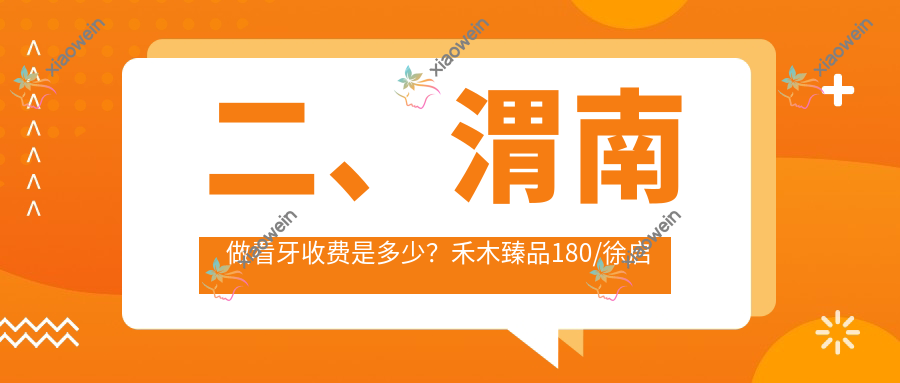 二、渭南做看牙收费是多少？禾木臻品180/徐启明200/啄木鸟220