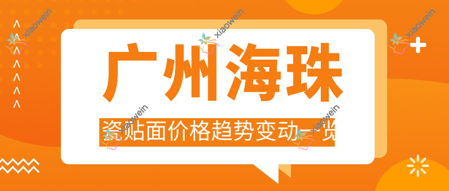 广州海珠瓷贴面价格趋势变动一览