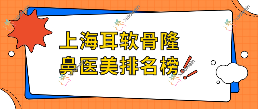 上海耳软骨隆鼻医美排名榜