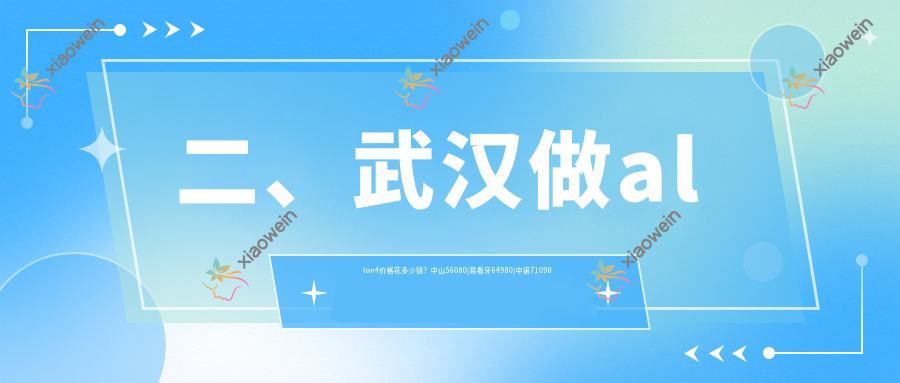 二、武汉做allon4价格花多少钱？中山56080|易看牙64980|中诺71090