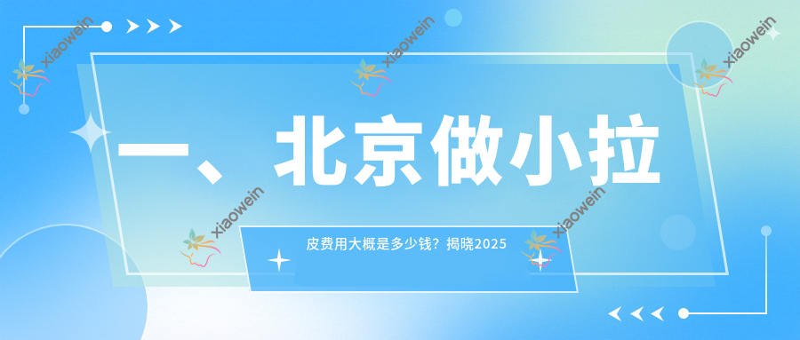 一、北京做小拉皮费用大概是多少钱？揭晓2025北京小拉皮价目表