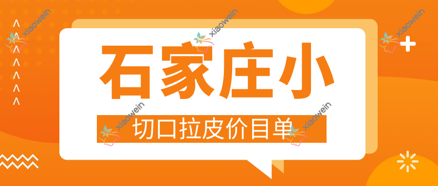 石家庄小切口拉皮价目单
