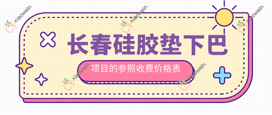 长春硅胶垫下巴项目的参照收费价格表