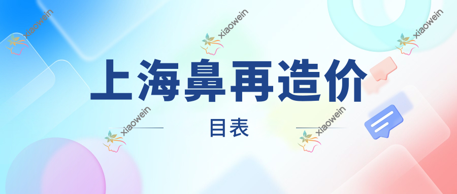 上海鼻再造价目表
