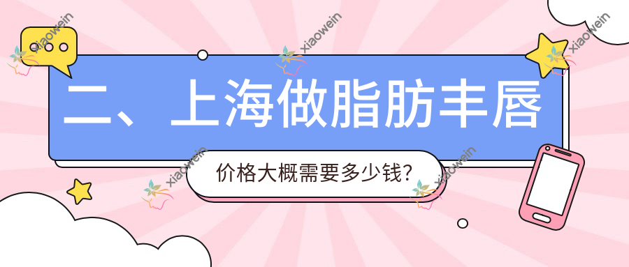 二、上海做脂肪丰唇价格大概需要多少钱？丽铂2089/光博士1698/联合丽格2260
