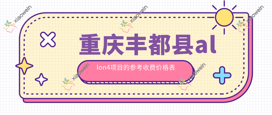 重庆丰都县allon4项目的参考收费价格表