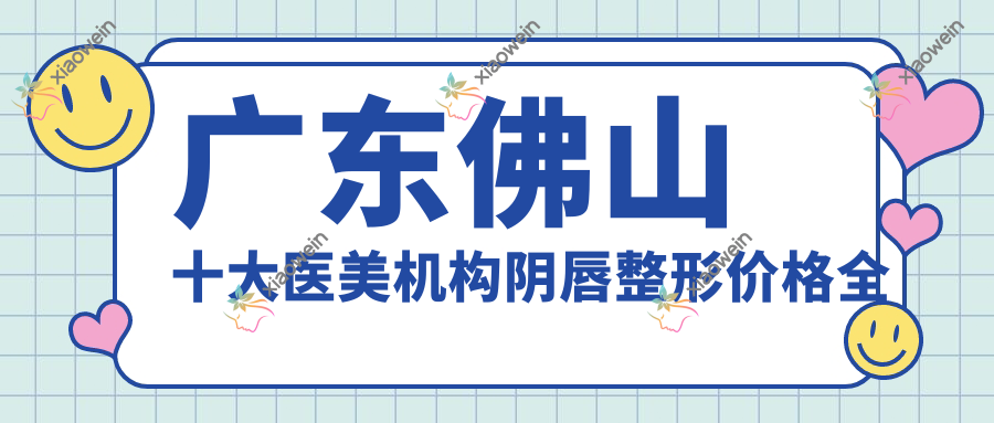 广东佛山十大医美机构阴唇整形价格全解析：顺德亚美、佛山华美、南海微雨、梦露、曙光金子等整形医院推荐排名