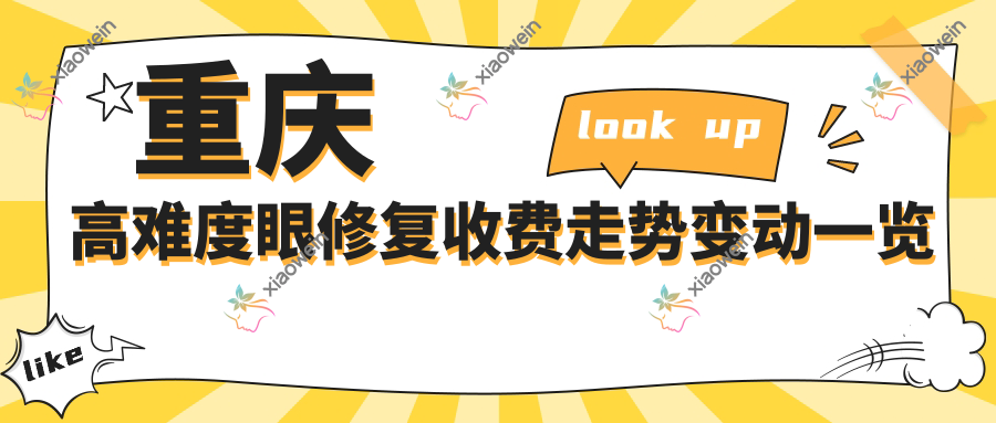 重庆高难度眼修复收费走势变动一览