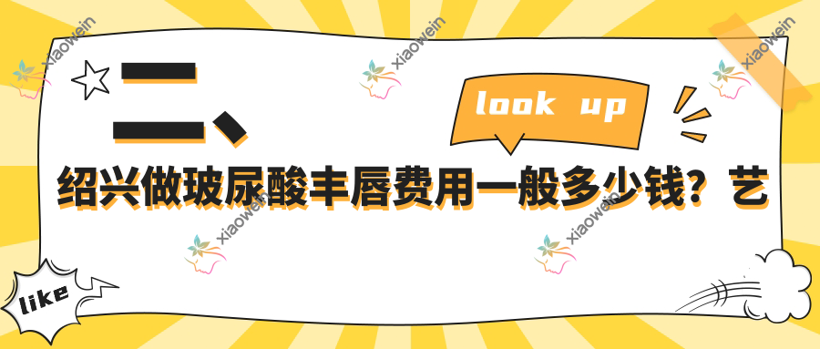 二、绍兴做玻尿酸丰唇费用一般多少钱？艺美2059/维美美容1958/艺美1698