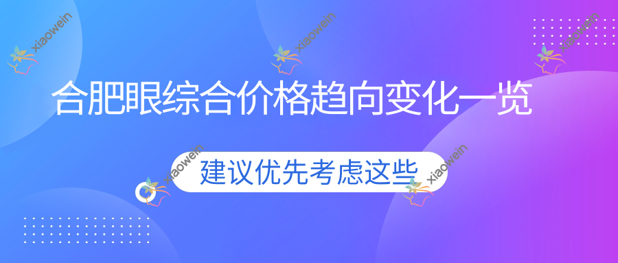 合肥眼综合价格趋向变化一览